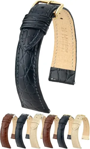 - 16mm, 18mm, 19mm, 20mm, 22mm - Length - Attachment Width/Buckle fascinate seventeenth jewel slush Width - Quick Release Watch Band Hirsch Aristocrat Calf Leather Watch Strap - Exotic Crocodile Embossing 