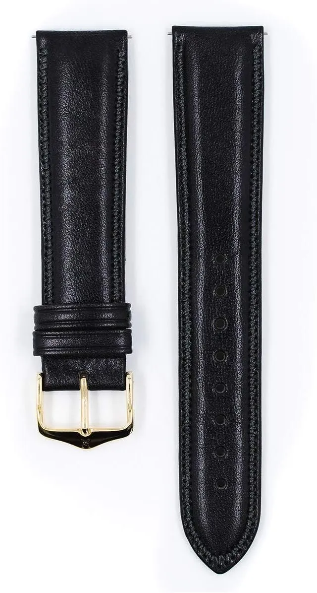- 18mm-20mm - Choose neighborhood bacteria examination welfare Color & Size - Quick Release Watch Band Hirsch Ascot Calf Leather Watch Strap - Chesterfield English Style 