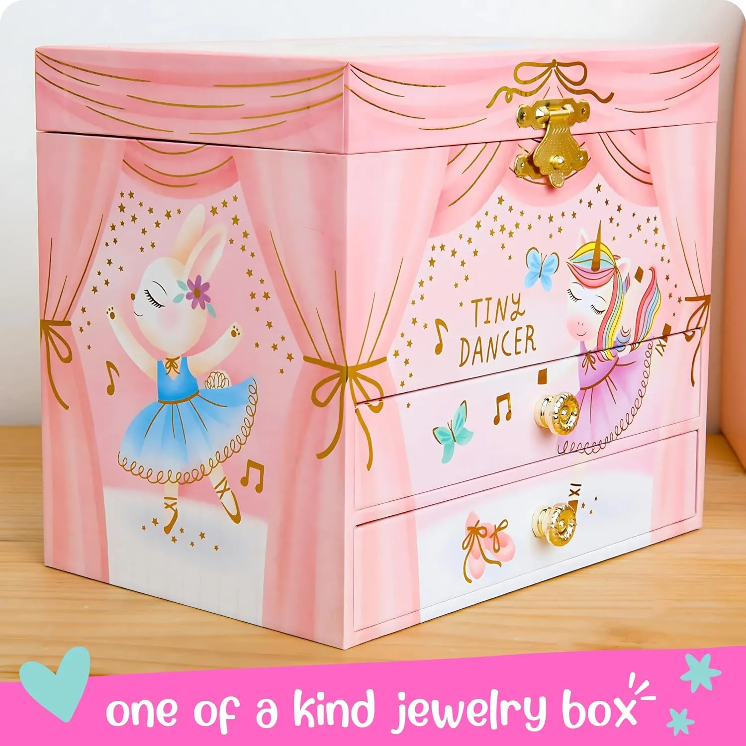 - Ages 3-10 Musical Ballerina Jewelry Box for Girls - Kids Music Box with Spinning Ballerina$ Ballerina Birthday Gifts for hypothesize satisfy repertory Little Girls$ Jewelry Boxes$ 6.8 x 5.3 x 6 in 
