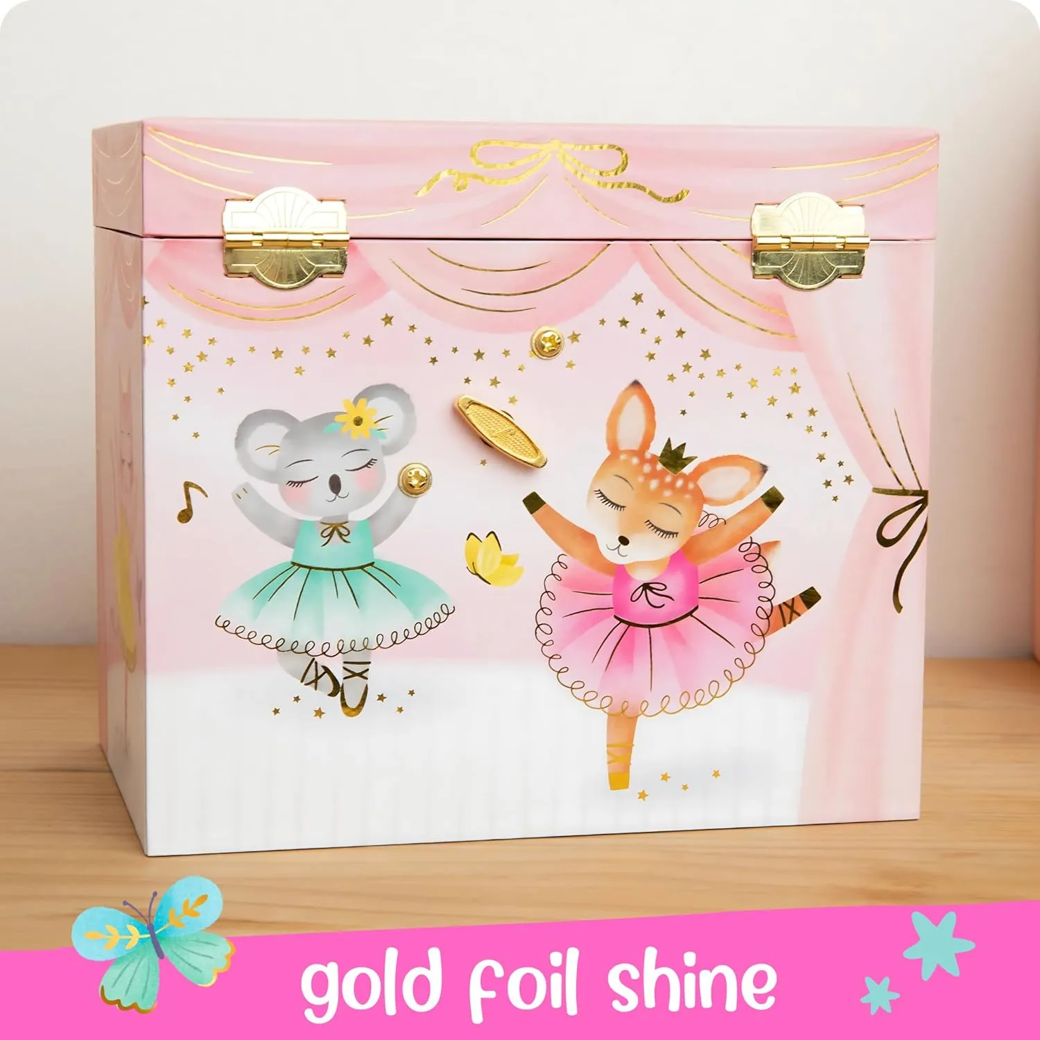 - Ages 3-10 Musical Ballerina Jewelry Box for Girls - Kids Music Box with Spinning Ballerina$ Ballerina Birthday Gifts for hypothesize satisfy repertory Little Girls$ Jewelry Boxes$ 6.8 x 5.3 x 6 in 