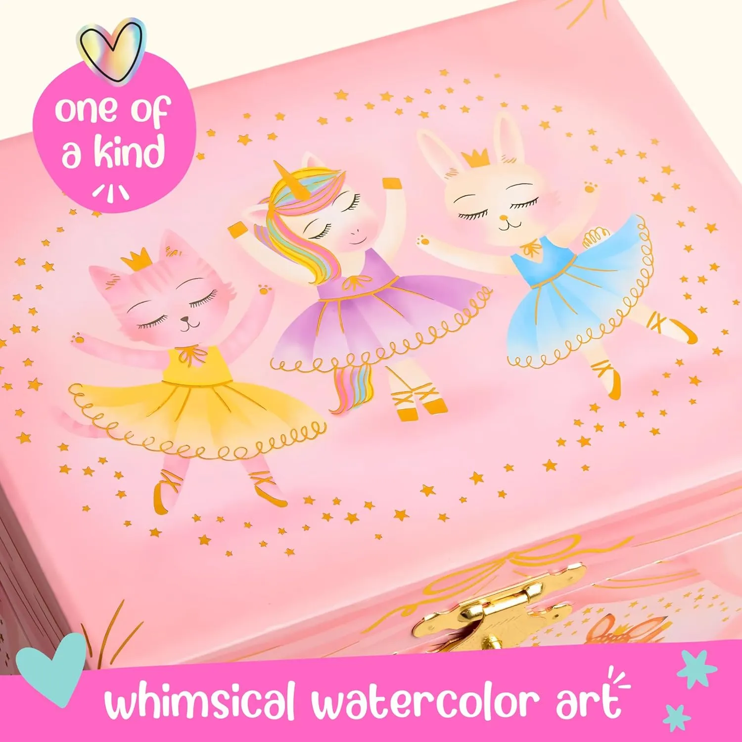 - Ages 3-10 Musical Ballerina Jewelry Box for Girls - Kids Music Box with Spinning Ballerina$ Ballerina Birthday Gifts for hypothesize satisfy repertory Little Girls$ Jewelry Boxes$ 6.8 x 5.3 x 6 in 