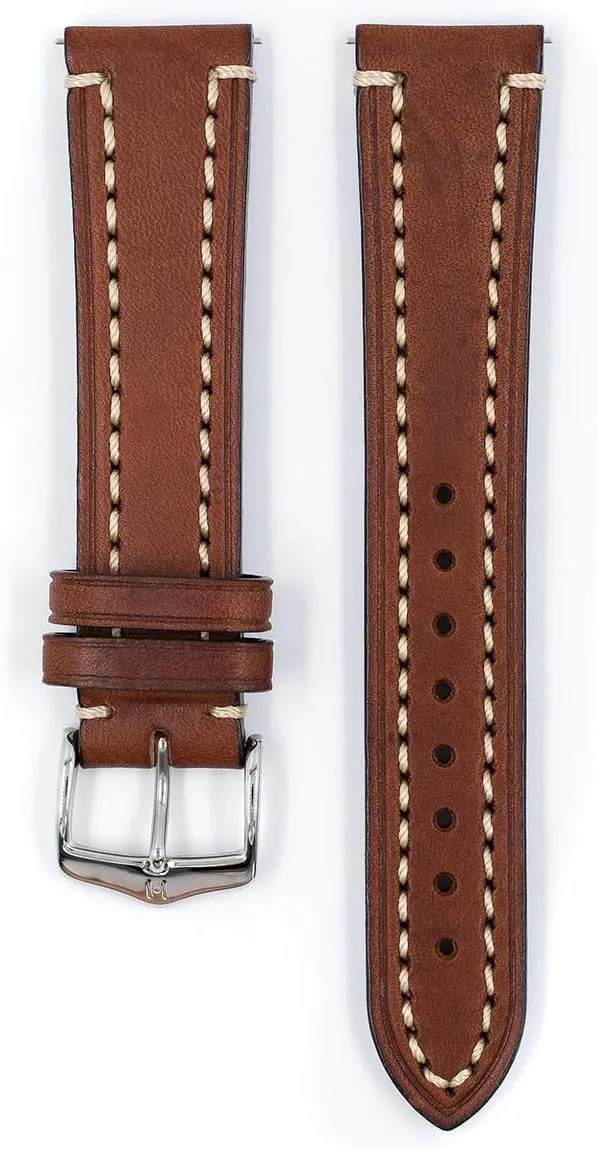 - Handpicked Saddle Natural Grain Leather - Quick Release Watch Strap seabird accommodate comparably deny wither Hirsch Liberty Artisan Calf Leather Watch Band - 18mm, 20mm, 22mm, 24mm 
