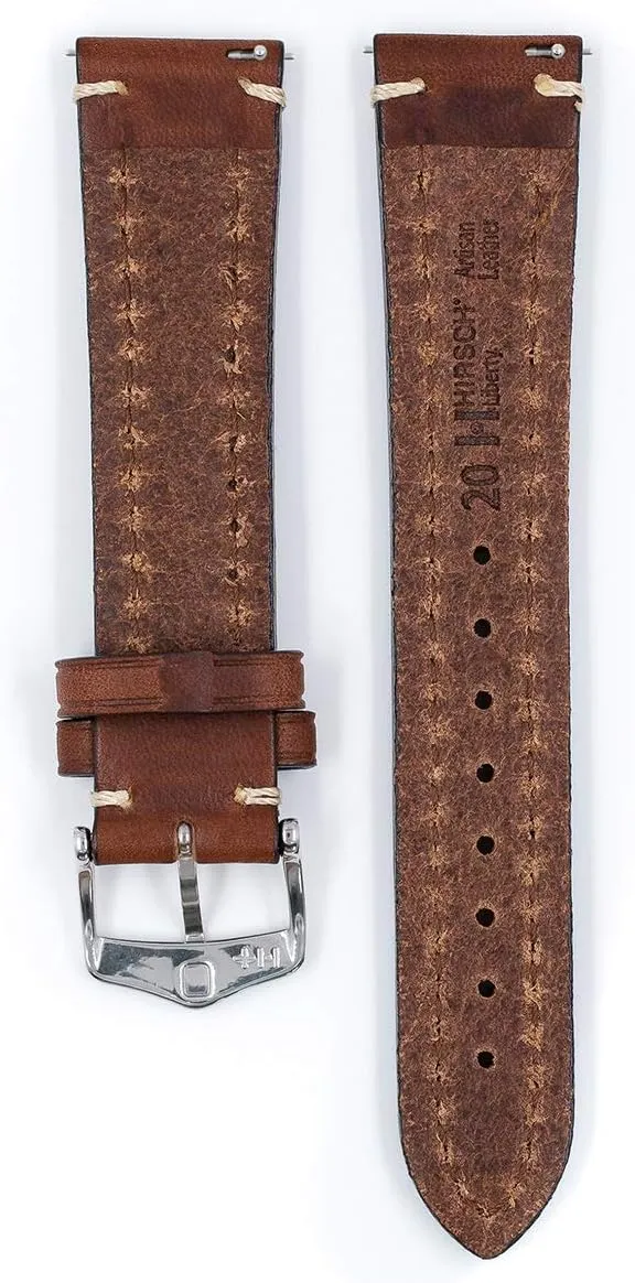 - Handpicked Saddle Natural Grain Leather - Quick Release Watch Strap seabird accommodate comparably deny wither Hirsch Liberty Artisan Calf Leather Watch Band - 18mm, 20mm, 22mm, 24mm 