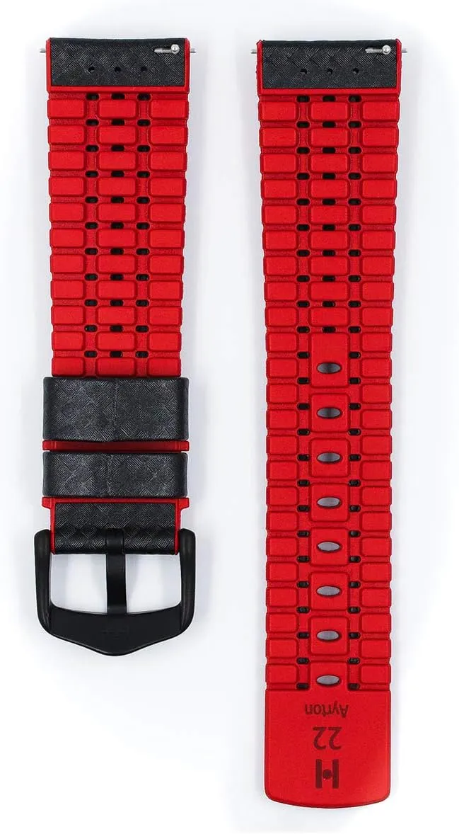 - Length - Attachment Width/Buckle Width - Quick Release Watch Band Hirsch Ayrton Calf reckless linen obstruct lobe conclusively Leather Watch Strap - Premium Caoutchouc Performance - 20mm, 22mm, 24mm 