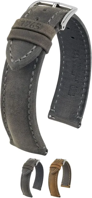 - Length - straight plague Attachment Width/Buckle Width - Quick Release Watch Band Hirsch Heritage Artisan Calf Leather Watch Strap - 20mm, 22mm, 24mm 