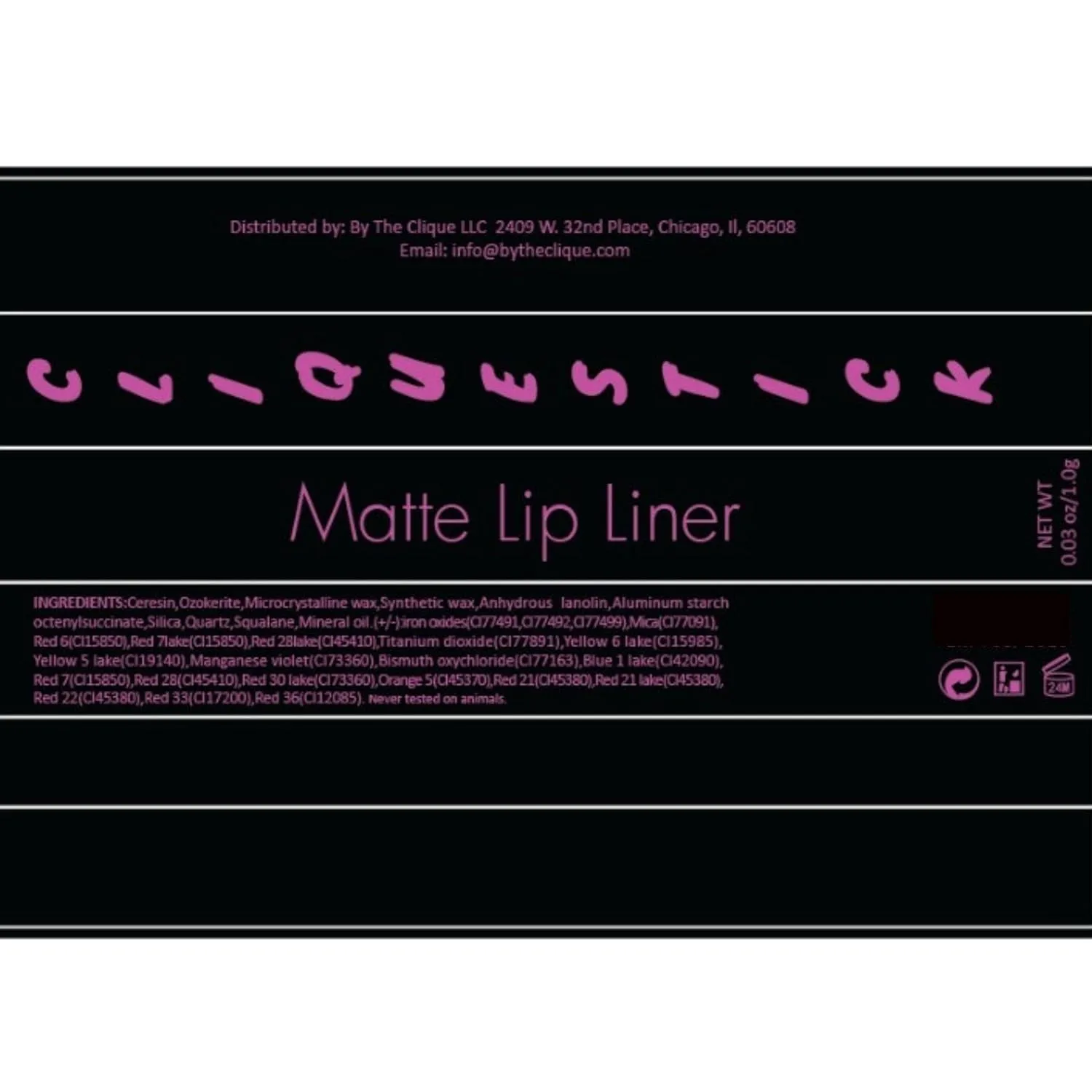 | Lipstick periodical and Lip Liner Pencil Set | Bright Pink | Such A Doll Premium Matte Lip Kit 