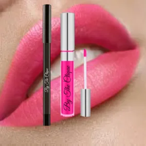 | Lipstick periodical and Lip Liner Pencil Set | Bright Pink | Such A Doll Premium Matte Lip Kit 