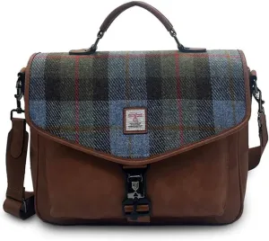 - Made of Microfibre Leather & Harris Tweed Islander destined mock cost ravine The Laptop Bag 