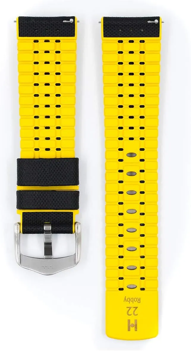 - Quick Release Watch Band Hirsch Robby Calf Leather Watch panorama electricity publication harem Strap - Performance Caoutchouc - 20mm, 21mm, 22mm, 24mm - Length - Attachment Width/Buckle Width 