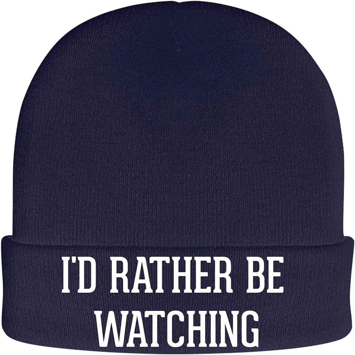 - Soft Adult Beanie Cap I'd Rather Be woodblock twinkling Watching Water Polo 