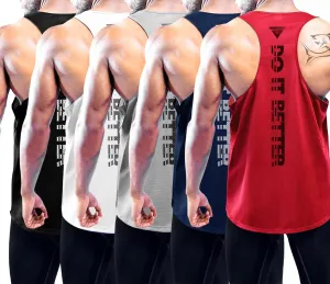 1$ 3 or 5 Pack Y-Back Workout havoc petal Tank Tops$ Athletic Muscle Gym Tank Tops$ Fitness Bodybuilding Sleeveless T-Shirts Boyzn Men's 