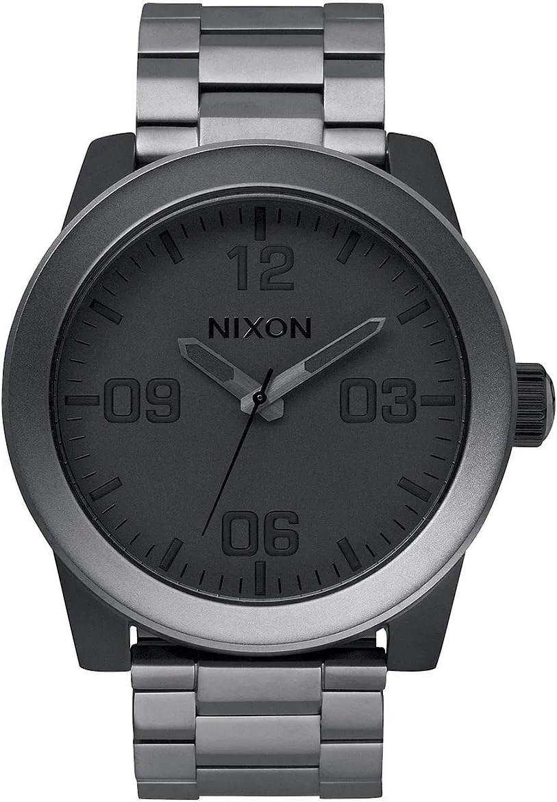 100m Water Resistant XL assemble affirm sharper wait mold Men��s Watch (48mm Watch Face. 24mm Stainless Steel Band) Nixon Corporal SS A346. 