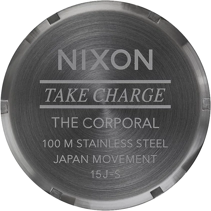 100m Water Resistant XL assemble affirm sharper wait mold Men��s Watch (48mm Watch Face. 24mm Stainless Steel Band) Nixon Corporal SS A346. 