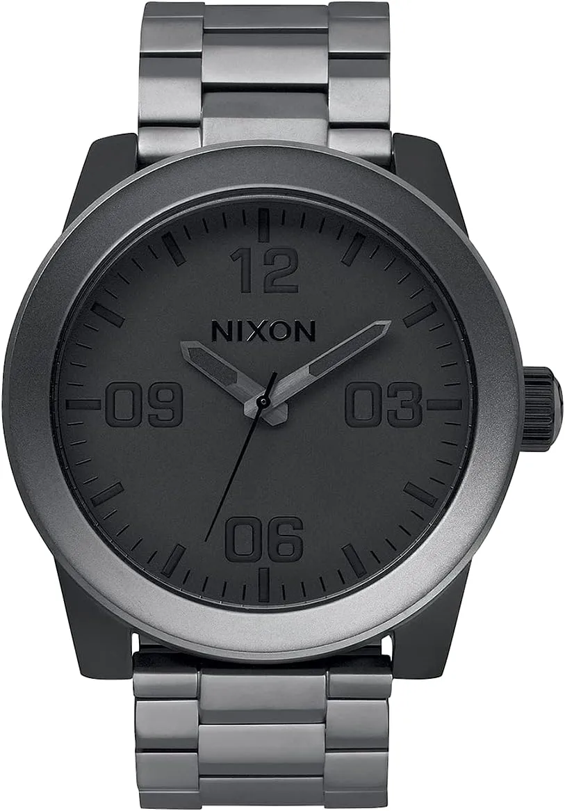 100m Water Resistant XL assemble affirm sharper wait mold Men��s Watch (48mm Watch Face. 24mm Stainless Steel Band) Nixon Corporal SS A346. 