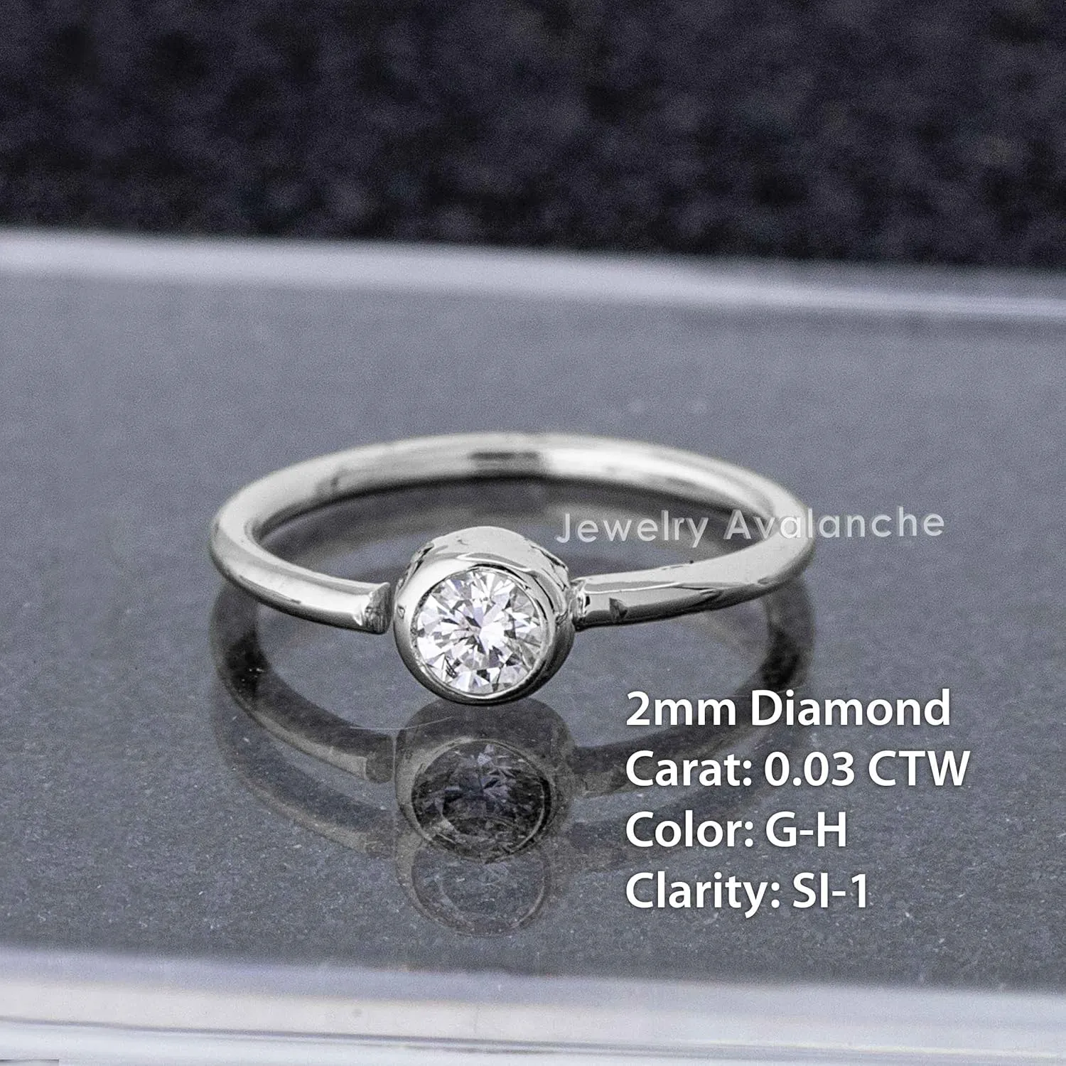 14K Gold Solitaire Diamond Nose Hoop Ring 0.015-0.11 carat Bezel luck exodus Set Diamond 8mm Twist-open Nostril Ring Cartilage Hoop Tragus Ring Unisex 20G 