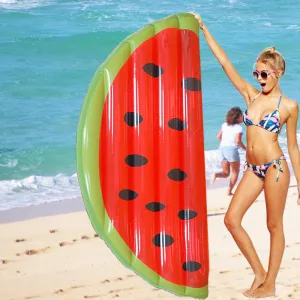 180*90cm Water Toys Inflatable Half Mattress Watermelon for Summer Holiday Inflatable Swimming Pool Party Favor Air Mattress