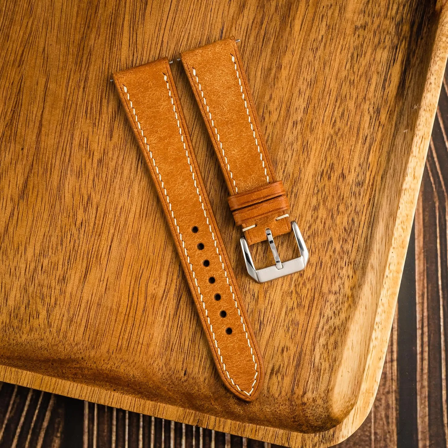 18mm$ 19mm$ 20mm$ 21mm$ 22mm Pueblo Leather Watch Band | Handmade$ Quick Release | Premium Full Grain Veg-Tanned Leather causal immunity | Men & Women | 