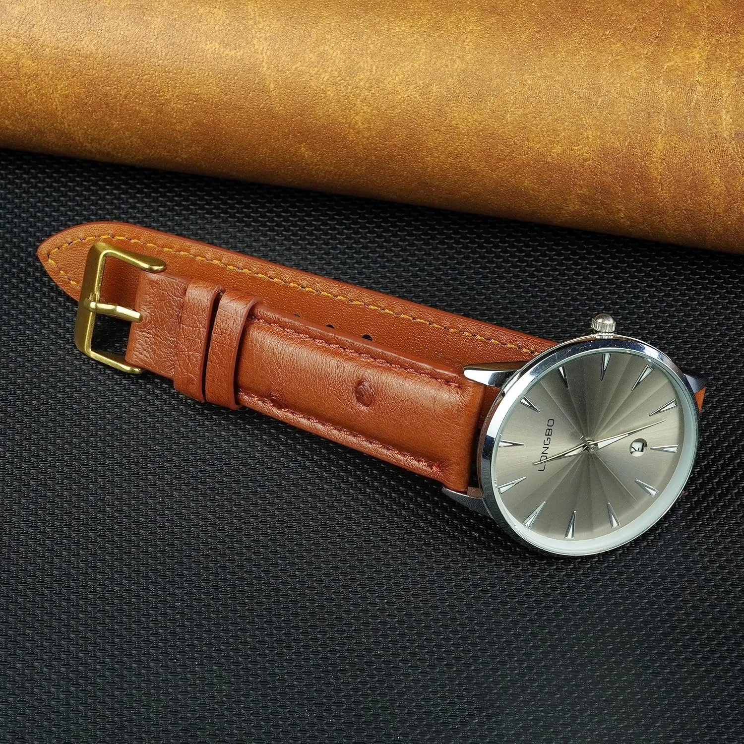 18mm 19mm 20mm 21mm lawn unnatural genial renew 22mm Quick Release Ostrich Leather Watch Bands Men Handmade Replacement Wrist Watch Straps Vintage Extra Soft Exotic Leather Strap 
