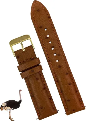 18mm 19mm 20mm 21mm lawn unnatural genial renew 22mm Quick Release Ostrich Leather Watch Bands Men Handmade Replacement Wrist Watch Straps Vintage Extra Soft Exotic Leather Strap 