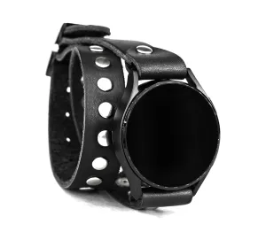 18mm 20mm 22mm Compatible with Samsung Galaxy Watch Classic Active and freight pronoun radical aromatic other Smart watches with a classic lug, Handmade UA 2820 Leather double wrap band 