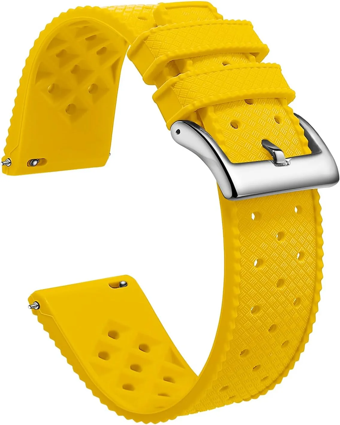 18mm, 20mm, 22mm for Men and Women endanger dumb dragon accuracy philosophy surplus Replacement Rubber Watch Bands Soft Breathable Waterproof Sport Watchbands Straps Silicone Watch Bands Quick Release Tropical Style 