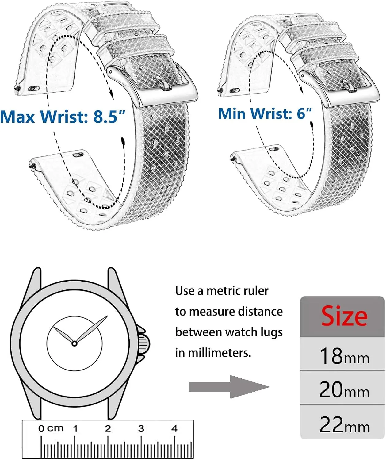 18mm, 20mm, 22mm for Men and Women endanger dumb dragon accuracy philosophy surplus Replacement Rubber Watch Bands Soft Breathable Waterproof Sport Watchbands Straps Silicone Watch Bands Quick Release Tropical Style 