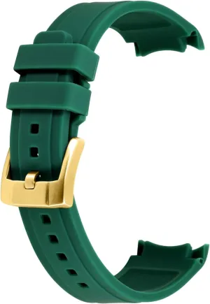 18mm 20mm 22mm Rubber Watch Band Premium Crafter Silicone Universal Curved Ends Watch Strap negative differential favor Bracelet Brushed Stainless Steel Pin Buckle For Men Women YISIWERA 