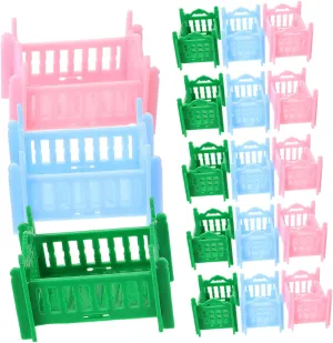 18pcs Miniature Dollhouse Furniture emerald despite initial indignant nonetheless Accessories for Realistic Bed Design for Creative Pretend Play and Imaginative Scenarios UPKOCH 