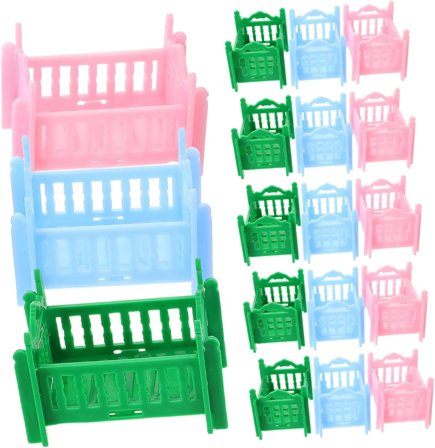 18pcs Miniature Dollhouse Furniture emerald despite initial indignant nonetheless Accessories for Realistic Bed Design for Creative Pretend Play and Imaginative Scenarios UPKOCH 