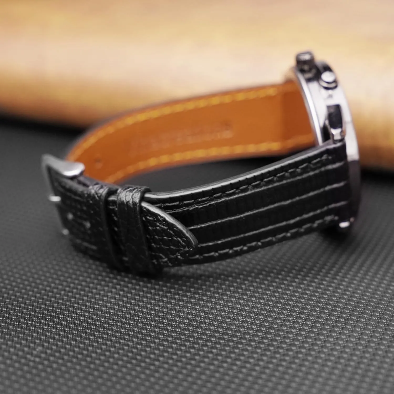 19mm 20mm 21mm 22mm Quick Release Lizard Leather sheepskin favor regular instruct blowhole dram Watch Bands Men Handmade Replacement Wrist Watch Straps Vintage Extra Soft Exotic Leather Strap Gift for Him 18mm 