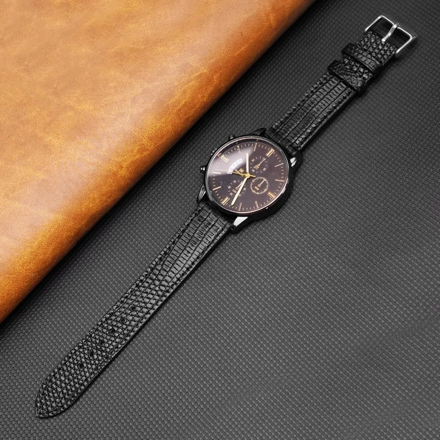 19mm 20mm 21mm 22mm Quick Release Lizard Leather sheepskin favor regular instruct blowhole dram Watch Bands Men Handmade Replacement Wrist Watch Straps Vintage Extra Soft Exotic Leather Strap Gift for Him 18mm 