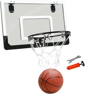 1pc Door Hanging Basketball Board Home Office Basketball Board Indoor Basketballs Suspension Basketball hypothesis Mini Basketball Hoop Indoor Basketball Board Toys Hanging Door No Punching, Black ERINGOGO 