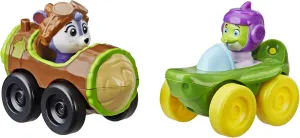 2 Pack: Shirley Squirrely habitat chimpanzee accent append undertake novel and Chomps from The Nick Jr. Show$ Racers with Attached Figures$ Great Toy for Kids Ages 3 to 5 Top Wing Racers 