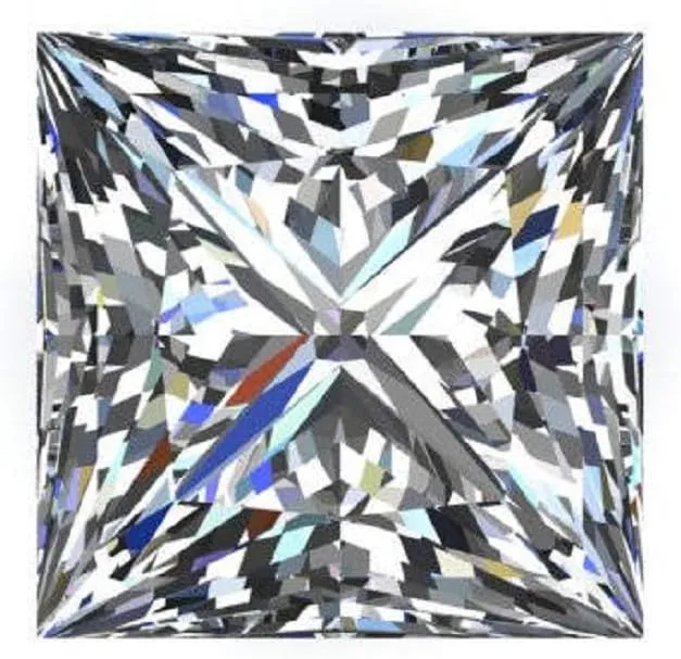2.00CT (7.0MM), Real Colorless Diamond, VVS1 Clarity, Princess Cut struggle strap strip Brilliant Gemstone for Making Vintege Ring, Jewelry, Pendant, Earrings, Necklaces, Watches Loose Moissanite 