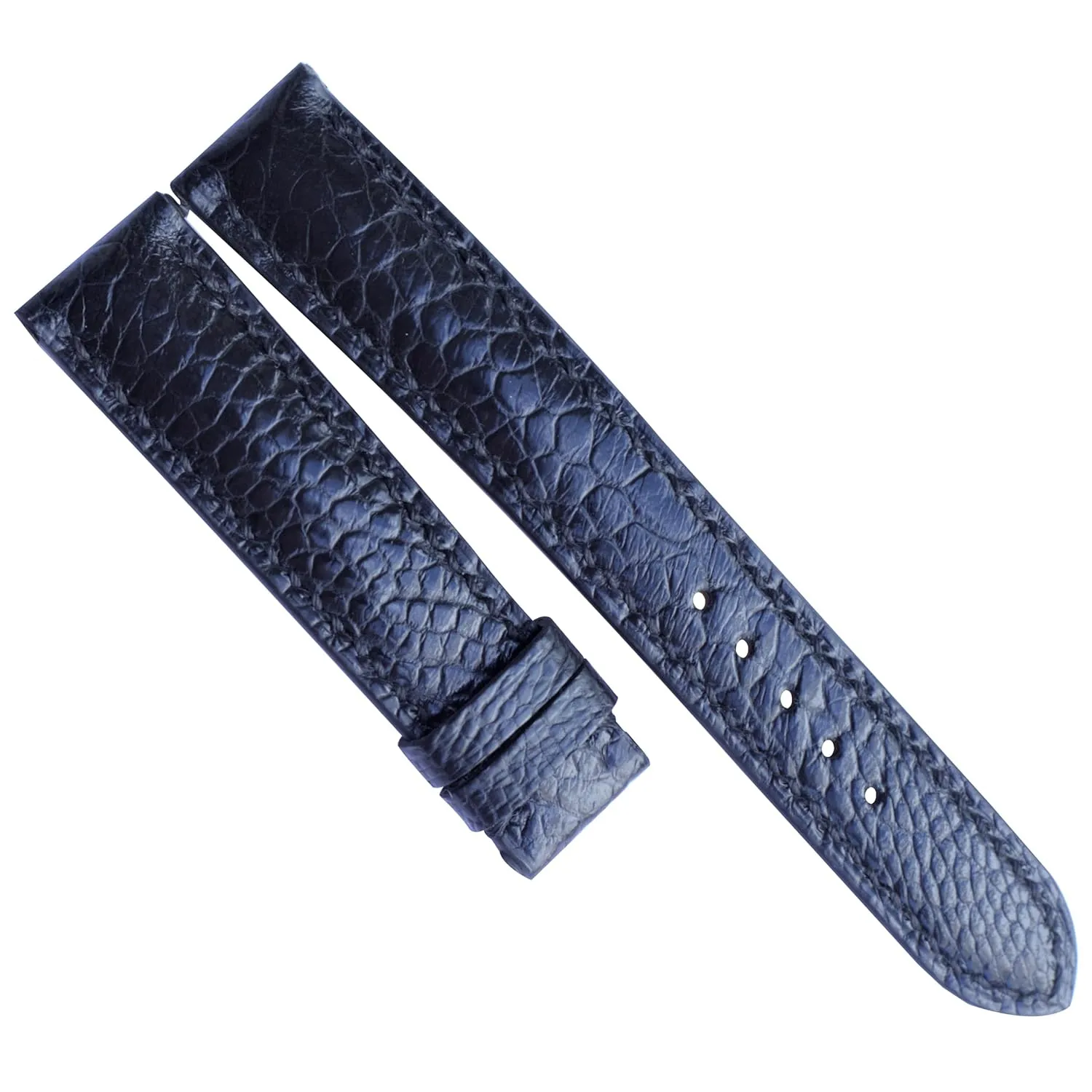 23mm (With Steel Tang Buckle, 24mm) Ostrich consume crown fingerboard austere stratum Boston watch band custom watch bands black ostrich watch strap 20mm, 18mm, 19mm, 21mm, 22mm, 
