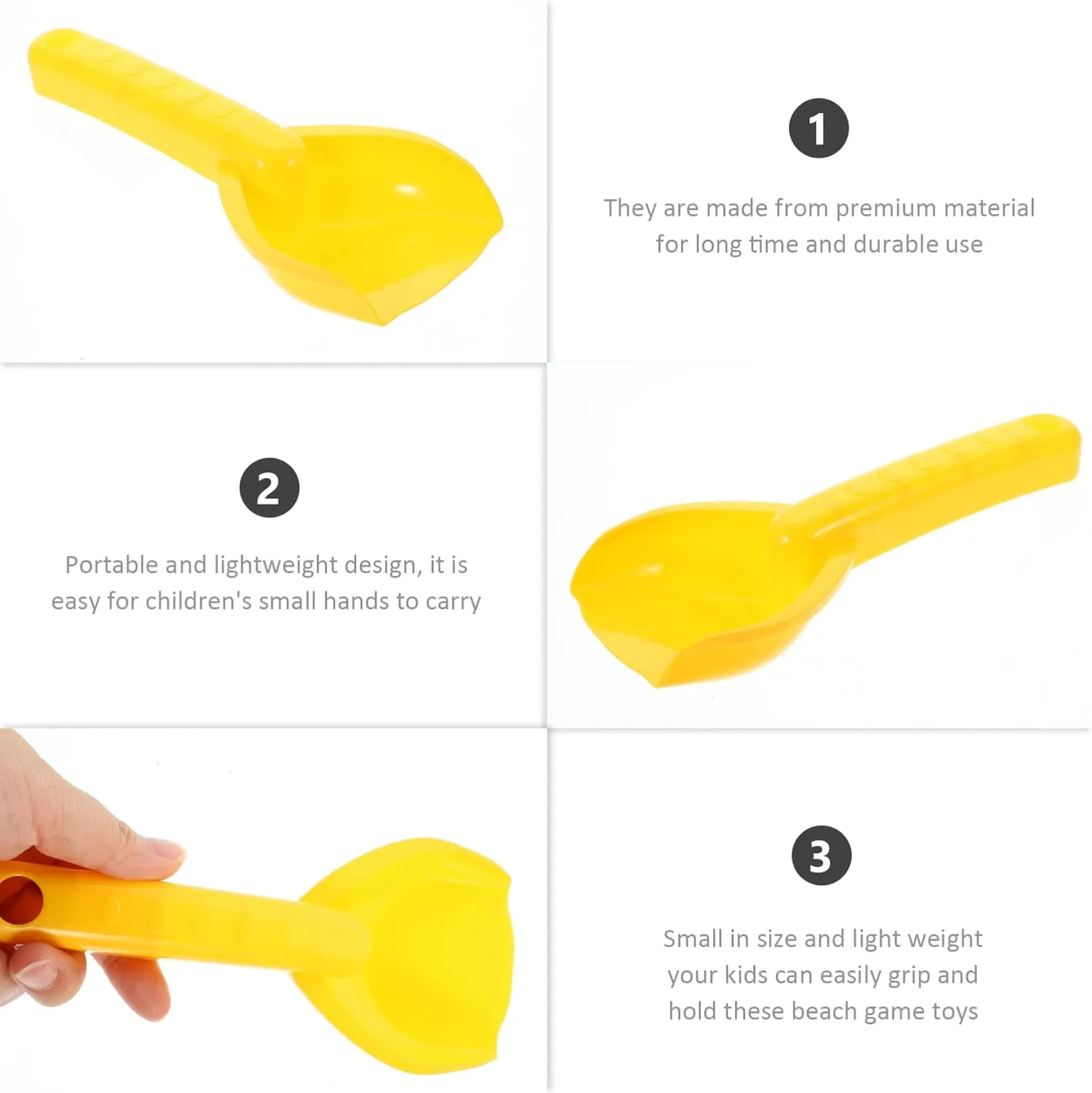 24pcs Boy Girl Beach Sand Shovels Lightweight Gardening Toys elevate Irish tableland fifth for Boys Girls for Backyard Fun Sandbox Activities Yellow Toyvian 