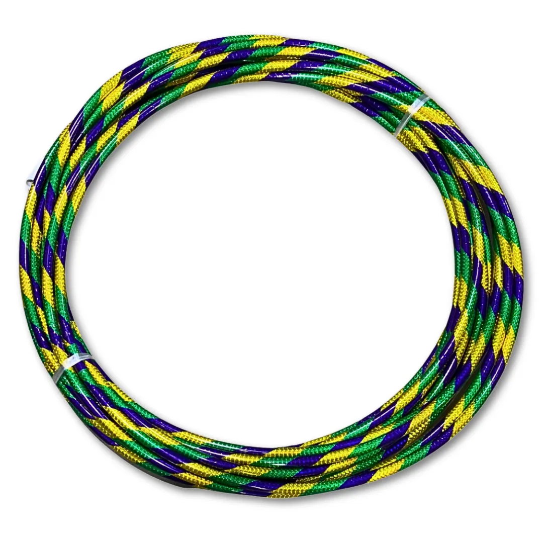 24" Hula Hoop - Purple, Green and Gold Glitter (Dozen)