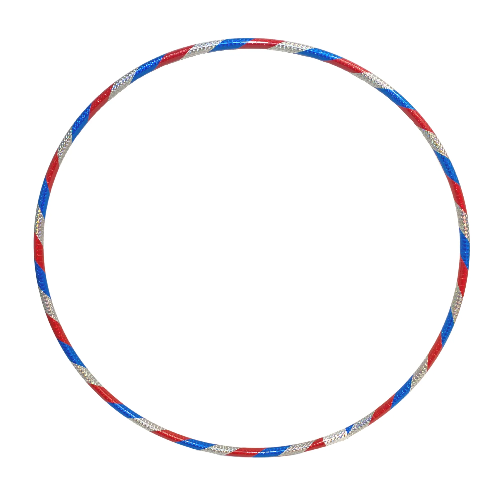 24" Hula Hoop - Red, Silver, and Blue Glitter (Dozen)