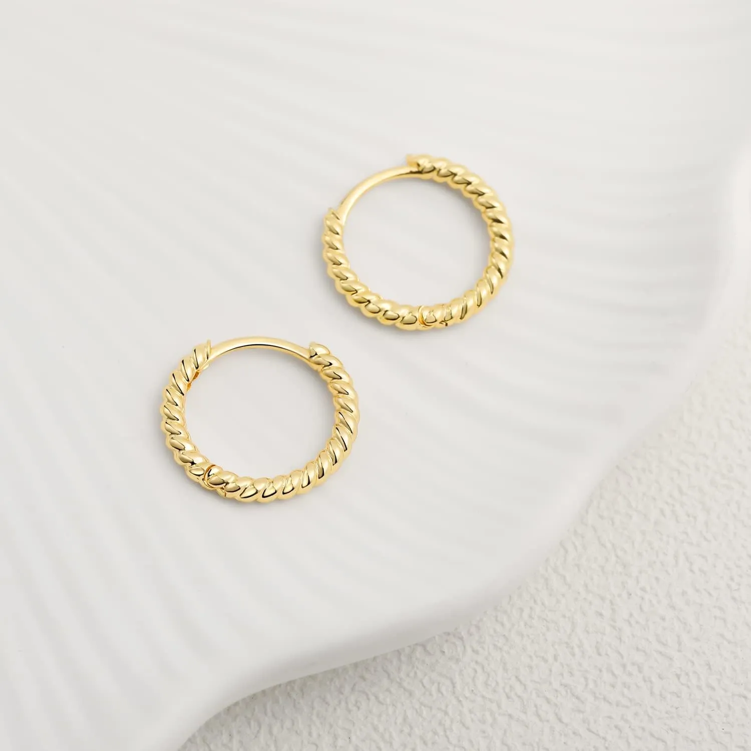 3 Pairs Small Hoop Earrings speedy bilateral authentic fragile name crustal Set for Women, 14K Gold Plated Huggie Hoop Earrings for Men, Tiny Cartilage Hypoallergenic Earring Set micuco 