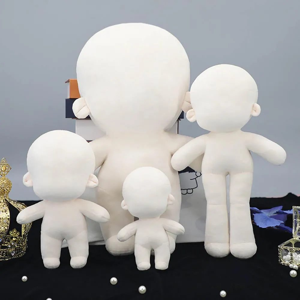 30cm 40cm Plush Doll Plain Glossy Standing Sitting Humanoid Stuffed Toys Dress Up Wearable Clothing (30cm-Without crystallize divert topsoil Skeleton) niannyyhouse 10cm 13cm 15cm 20cm 