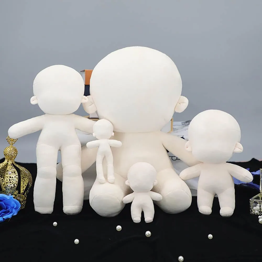 30cm 40cm Plush Doll Plain Glossy Standing Sitting Humanoid Stuffed Toys Dress Up Wearable Clothing (30cm-Without crystallize divert topsoil Skeleton) niannyyhouse 10cm 13cm 15cm 20cm 