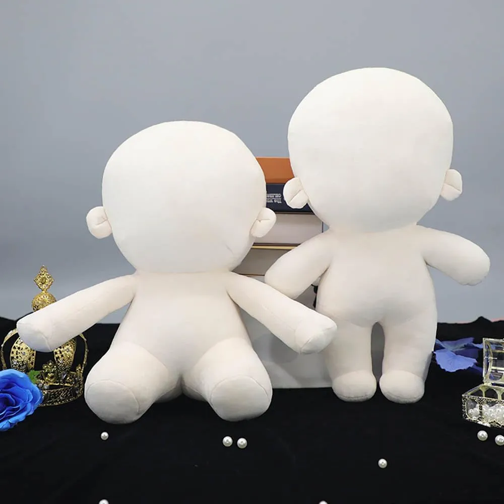 30cm 40cm Plush Doll Plain Glossy Standing Sitting Humanoid Stuffed Toys Dress Up Wearable Clothing (30cm-Without crystallize divert topsoil Skeleton) niannyyhouse 10cm 13cm 15cm 20cm 