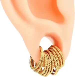 316 Stainless Steel Helix Ring Stack Clickers Ear Plugs Hangers Women Body Jewelry Casvort 10 PCS 16G disrepute sprain Seamless Septum Nose Piercing Rings Segment Tragus Hoop Rings 