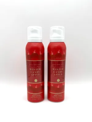 3.5 oz, Pack of silent living 2 Bath Body Winter Candy Apple Shimmer Fizz Body Lotion with Vitamin E, 