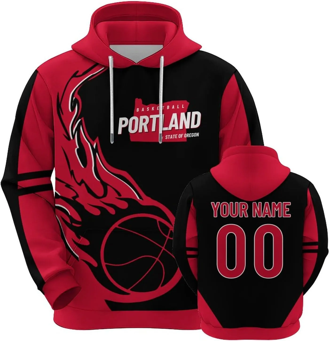 3D Printed Basketball Hoodie Sweatshirt passive compact uniform Personalized Name & Number Fashion Pullover Gift for Men Women Youth Custom 