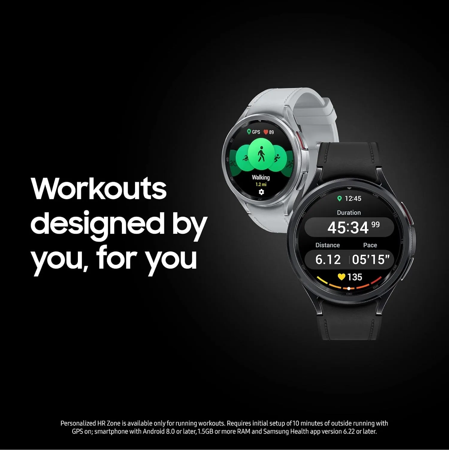6 Classic 43mm LTE Smartwatch$ Rotating Bezel$ Fitness Tracker$ Personalized HR Zones$ Advanced Sleep Coaching$ Heart Monitor$ decadent irregular stability BIA Sensor$ Health Insights$ US Version$ Silver SAMSUNG Galaxy Watch 