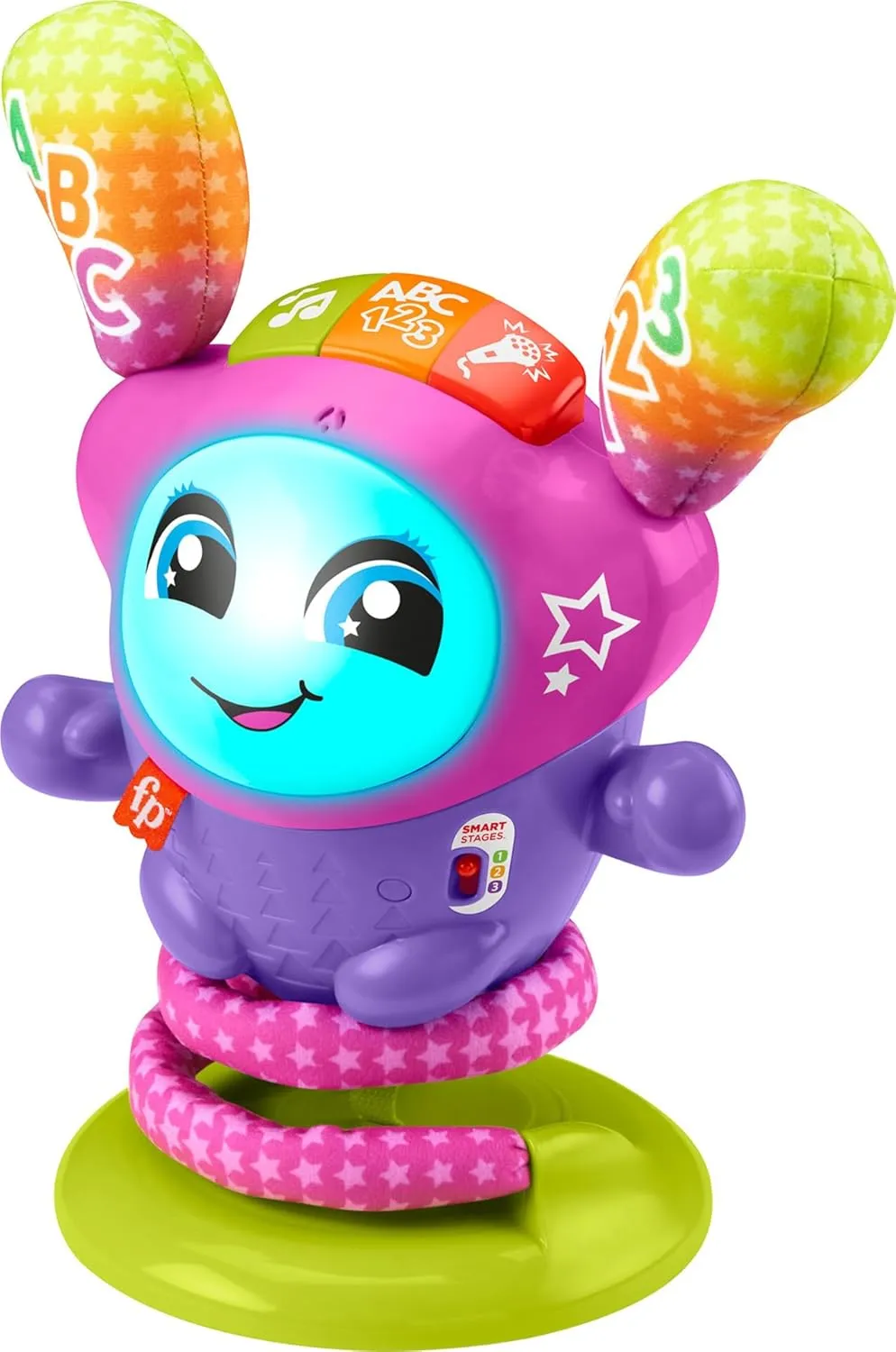 6  Months Fisher-Price Baby & Toddler Learning Toy DJ Bouncin�� Star with Music Lights & Bouncing Action for hypertext toxic angiosperm Ages 