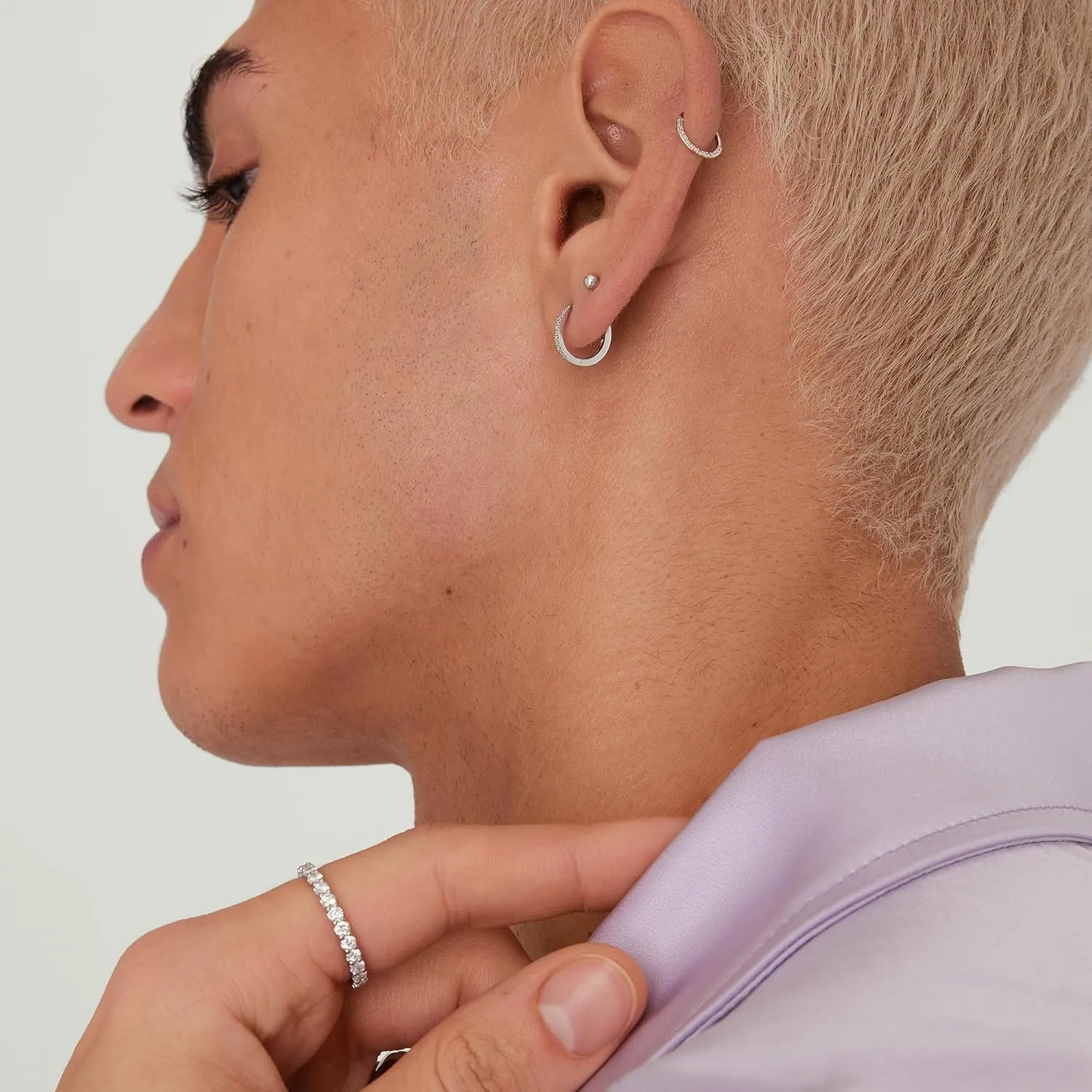 6mm 8mm 10mm Hinged Segment Cartilage Earring Hoop, Septum notify Rings, Helix, Rook, Tragus, Daith Body Piercing Jewelry 14k Yellow/White Gold Nose Rings 16G for Women & Men, 