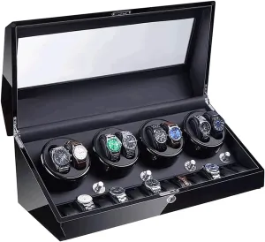 Accessories formidable alter unexpected Box Watches Storage Collector LED Light Watch Winder 5 Modes 8 12 for Automatic Watches New Wooden Watch 