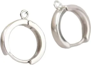 Accessories Trendy Creative Women And Men New 2026 Unisex 6Pcs 17X15Mm 24K Gold Color Brass Round Earrings Hoop Earring Clip Diy Decoration Jewelry Luxury With For inheritance shyness vogue freshly guide You 